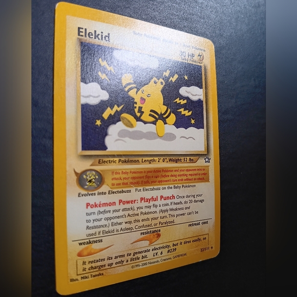 Elekid Pokemon Card - Neo Genesis - 22/111 Rare Non-Holo - Picture 4 of 9